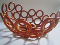 recyclart Wooden Curtain Ring Bowl